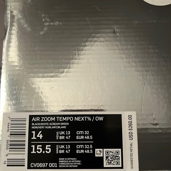 Nike ZOOM Flyknit OFF-WHITE “Scream Green” - Picture 9 of 9